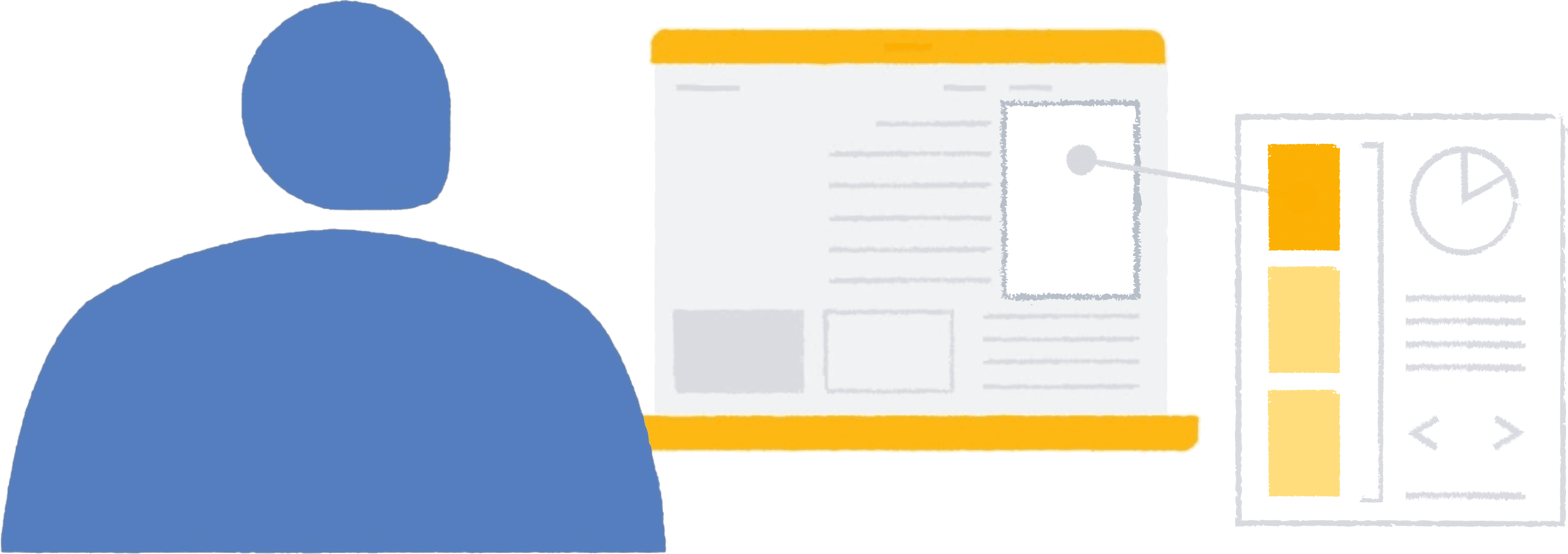 Dizüstü bilgisayarındaki tarayıcıda bir haber web sitesini görüntüleyen bir kişiyi gösteren görsel. Protected Audience API&#39;nin kullanıldığı bir reklam açık artırması gerçekleşiyor.