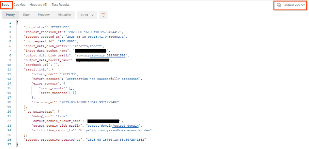 ostman getJob request status
