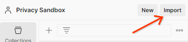 Mengimpor file JSON postman.